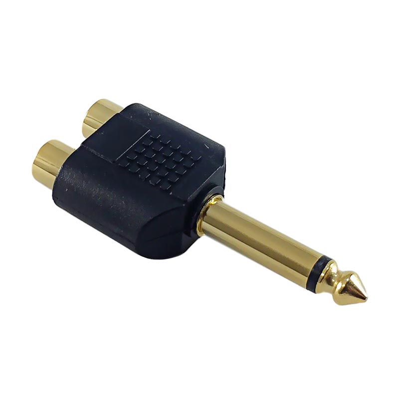 Adaptador 14 Mono Macho2 Rca Hembra Omega Store 